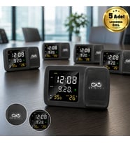 Logonuza Özel 5 Adet 4230 Wireless Şarj Cihazı ve Dijital Saat - Led Logolu