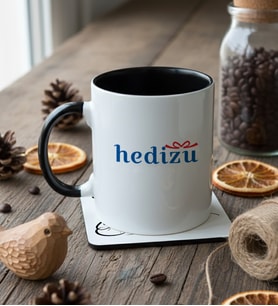 Kişiye Özel MRS Soyisim Bardak Altlığı Doğum Günü Hediyesi (Beyaz)