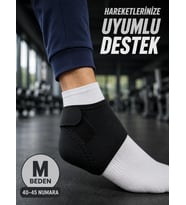 M Beden Cırtlı Topuk Çorabı 40-45 Numara Esnek Topuk ve Ayak Desteği