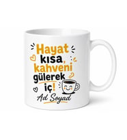 İsimli Komik Yazılı Baskılı Kupa Bardak Hediye Esprili Özel Tasarım Porselen Mug