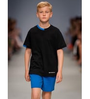 Çocuk Basic Yaka Detaylı Oversize T-shirt