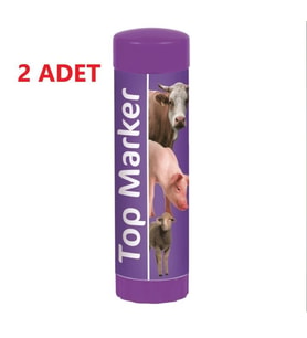 TopMarker Hayvan İşaretleme Kalemi Mor-2 Adet