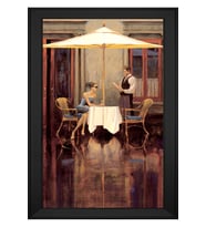 Manzara Temalı Kanvas Tablo 50 x 70 cm Siyah Çerçeve