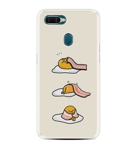 Oppo A5S A15 A16 A54 A55 A73 A74 Kılıf Desemli Silikon Sweety Egg 1322