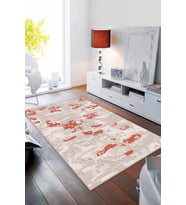 Tarçın Vintage Kaymaz Taban Makinede Yıkanabilir Halı NU004 - 100 x 160 cm