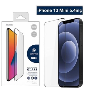 Dux Ducis iPhone 13 Mini 5.4inç Tempered Cam Ekran Koruyucu 10D Full Kaplama-(5775 - HUOBPS5541-3