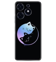 Tecno Spark 10 Pro Kılıf Silikon Desen Özel Seri Love Cats 1604