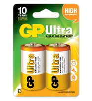 GP LR20 Büyük Boy Ultra Alkalin Pil 2'li Paket GP13AU-U2 D Boy