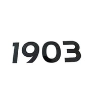 1903 Yazılı Oto Sticker Siyah 20x7cm