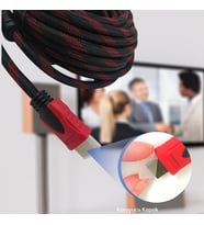 BY NEVSER® HDMI Kablosu HDTV Bilgisayar Uydu Görüntü Ses Full HD Sargılı Görüntü Aktarma Kablosu (Renksiz)