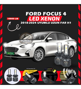 Ford Focus 4 2018-2024 Uzun Far Uyumlu Şimşek Etkili Led Xenon Premium Series H1