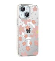 Joko Apple İphone 14 Floral Magsafe Kapak - Pembe