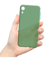 Apple iPhone XR Uyumlu Ultra İnce Zar Telefon Kılıfı (Yeşil)