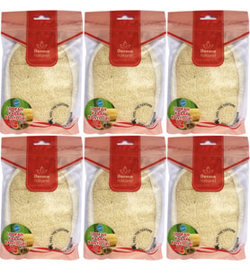 Derma Naturel Loofah Kabak Banyo ve Yüz Lifi (15*24CM) MS-10 (6 Lı Set)