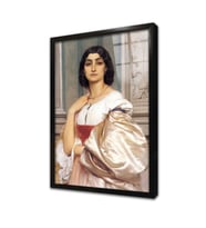 Bir Roman Kızı Çerçeveli Cam Tablo