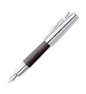FABER-CASTELL E-MOTİON AHŞAP DOLMA KALEM KROM SİYAH (148220)