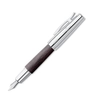 FABER-CASTELL E-MOTİON AHŞAP DOLMA KALEM KROM SİYAH (148220)
