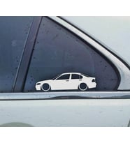 17CM E46 3 Serisi Kelebek Cam Oto Sticker 2 Adet