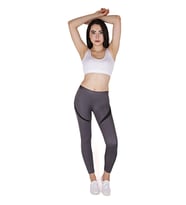 Kadın Füme Spor Kesit Detaylı Spor Tayt