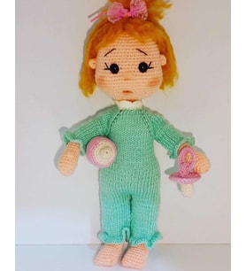 Masum Bebek Amigurumi Organik Oyuncak