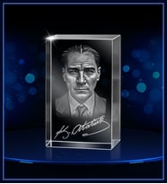3d Kristal Atatürk 18 (Gerçek 3 Boyutlu Görüntü)