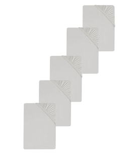5 Adet Düz Pamuklu Tek Kişilik 80 x 200 x 30 cm Lastikli Penye Çarşaf (Gri)