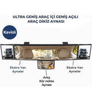 Dışbükey Geniş Açılı Araç Dikiz Aynası Ayarlanabilir Kör Nokta Aynası Araç İçi Kontrol Aynası