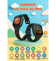 HX Kids 4G Pro Sim Kartlı Akıllı Çocuk Saati Gps Konum Takibi Arama Konuşma 4G Destekli