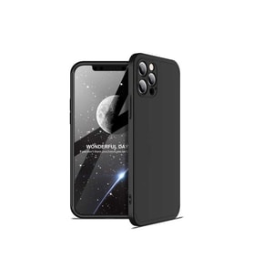 Apple iPhone 12 Pro Uyumlu Kılıf Zore Ays Kapak (Siyah)