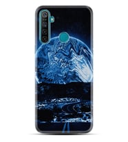 Realme 5i 5 Pro 6i 7 Pro 8 Kılıf Desemli Silikon Mavi Gece 1605