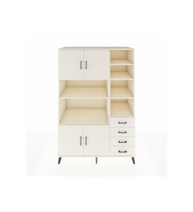 Kronos Dolap 9 Raflı 4 Çekmeceli 4 Kapaklı 132x59x195 Aytaşı-Aytaşı/Aytaşı
