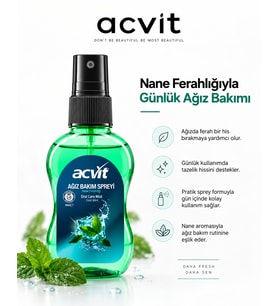 Acvit Ağız Bakım Spreyi - Uzun Süreli Nane Ferahlığı 50 ml