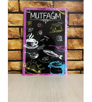 Mutfağım Ahşap Retro Tablo