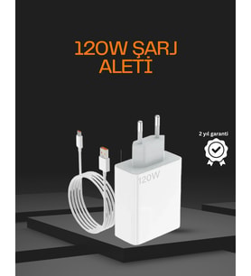 120 Watt Type C Şarj Başlığı Poco X3 X4 X5 Uyumlu