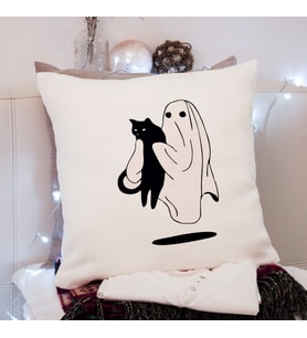 Hayalet Kedi Tasarımlı Yastık