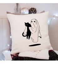 Hayalet Kedi Tasarımlı Yastık