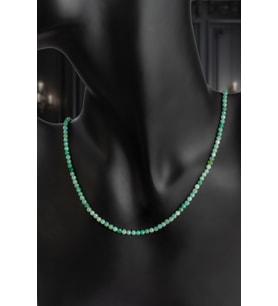 Zümrüt Doğal Taş Kristal Küre Kesim 3mm Kolye
