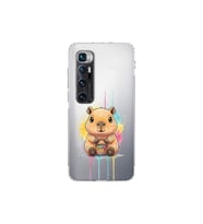 Xiaomi Mi 10 Ultra ile Uyumlu Splash Kapibara Tasarımlı Şeffaf Silikon Kılıf