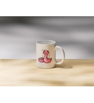 Ducktor Yazılı Doktor Kıyafetli Ördek Çift Taraflı Baskılı Porselen Kupa Bardak