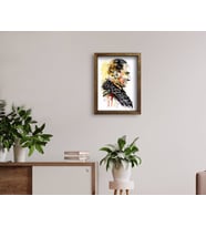 BK Home Atatürk Tasarımlı Doğal Masif Ahşap Çerçeveli Tablo 45x65cm-19