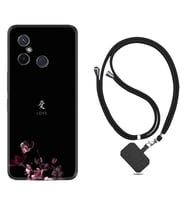 Xiaomi Redmi 12C Kılıf Silikon Boyun Askılı İpli Desenli Silikon Love 1629