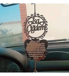 Kişiye Özel Araba Süsü Pleksi Dikiz Aynası Süsü