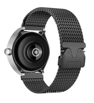 Mi Watch Color 1/2 2mm Kordon Gerçek Titanyum Hasır Metal Band 100 (Siyah)