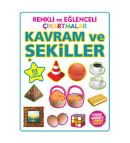 Renkli ve Eğlenceli Çıkartmalar Kavram ve Şekiller