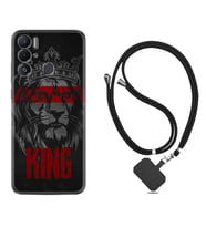 Tecno Pova Neo Kılıf Resimli Boyun Askılı İpli Desenli Silikon Series King 1894