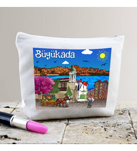 Büyükada Tasarımlı  Bez El Çantası