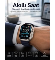 Akıllı Saat Sesli Görüşme Titreşimli Gps Bağlantısı Müzik Dinleme Sosyal Medya Bildirimleri Yeni Nes