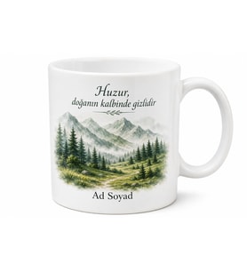 Giresun Doğa Kaçamağı Temalı Kupa Bardak Hediye Porselen Mug