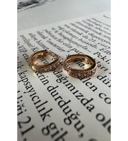 SIRA TAŞLI EXTRA MİNİ KÜPE 8MM