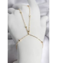 316L Çelik Gold Renk Top Zincirli Kadın Şahmeran - TJ-SN742